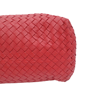 BOTTEGA VENETA | Red Intrecciato Nappa Chain Tote Bag