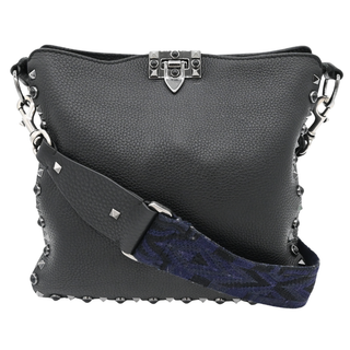 VALENTINO | Rolling Rockstud Leather Crossbody Bag