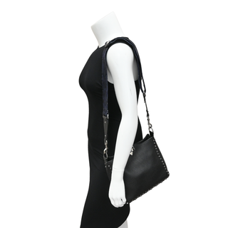VALENTINO | Rolling Rockstud Leather Crossbody Bag