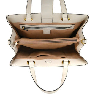 GUCCI | Ivory Leather Matelasse GG Marmont Top Handle Bag