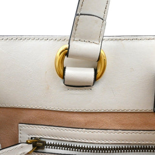 GUCCI | Ivory Leather Matelasse GG Marmont Top Handle Bag