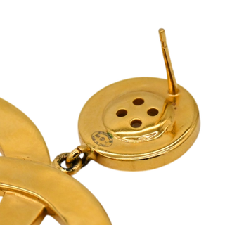 CHANEL | Large CC Button Drop Earrings
