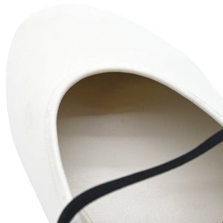 THE ROW | Off-White Elastic Ballet Slipper