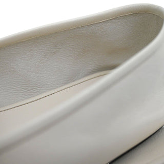 THE ROW | Off-White Elastic Ballet Slipper