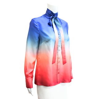 ZIMMERMANN | Postcard Ombre Dawn Silk Blouse