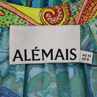 ALEMAIS | Ceto Spliced Patchwork Silk-Blend Blouse
