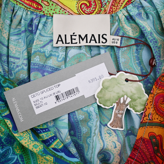 ALEMAIS | Ceto Spliced Patchwork Silk-Blend Blouse