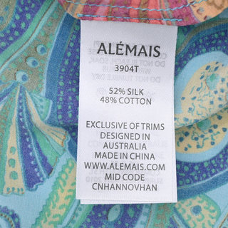 ALEMAIS | Ceto Spliced Patchwork Silk-Blend Blouse