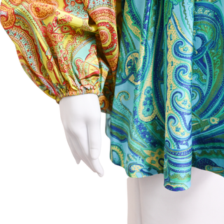 ALEMAIS | Ceto Spliced Patchwork Silk-Blend Blouse