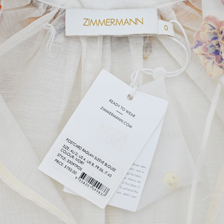 ZIMMERMANN | Postcard Floral Linen-Blend Blouse