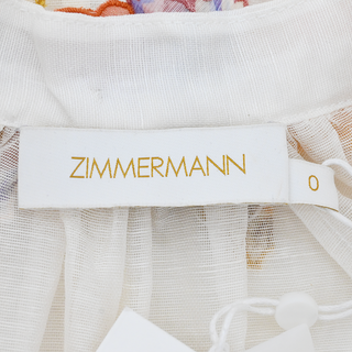 ZIMMERMANN | Postcard Floral Linen-Blend Blouse