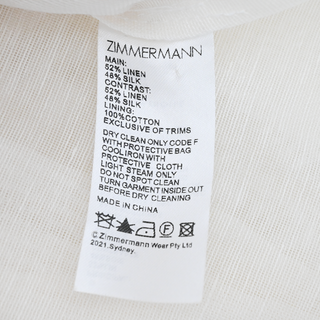 ZIMMERMANN | Postcard Floral Linen-Blend Blouse