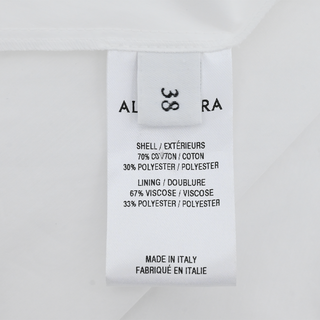 ALTUZARRA | Kathleen Optic White Poplin Midi Dress