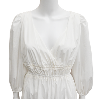 ALTUZARRA | Kathleen Optic White Poplin Midi Dress