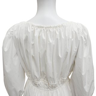 ALTUZARRA | Kathleen Optic White Poplin Midi Dress