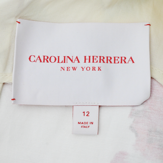 CAROLINA HERRERA | Floral Print Column Midi Dress