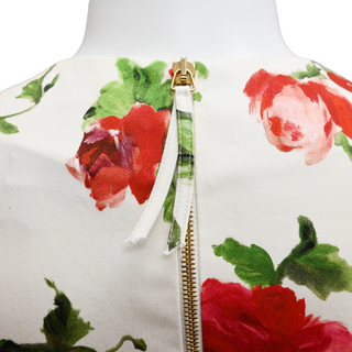 CAROLINA HERRERA | Floral Print Column Midi Dress