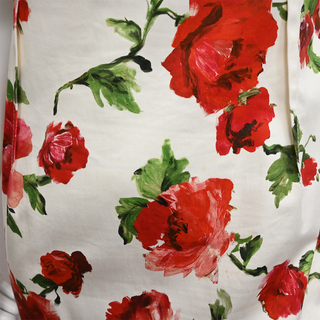 CAROLINA HERRERA | Floral Print Column Midi Dress