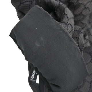 CHANEL | Black Floral Ruffled Blouse