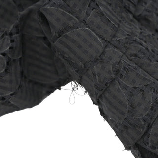 CHANEL | Black Floral Ruffled Blouse