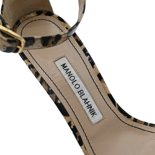 MANOLO BLAHNIK | Chaos Leopard-Print Patent Heels