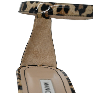 MANOLO BLAHNIK | Chaos Leopard-Print Patent Heels