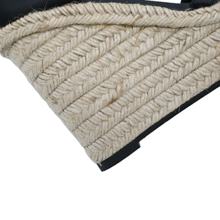 VERSACE | Medusa Studded Black Espadrilles Wedges