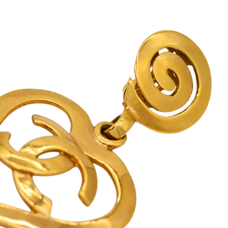 CHANEL | CC Heart Dangle Clip-On Earrings