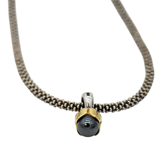 LAGOS | Two-Tone Hematite Tulip Pendant Necklace
