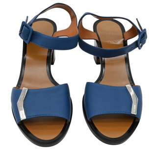 FENDI | Blue Leather Heeled Sandals