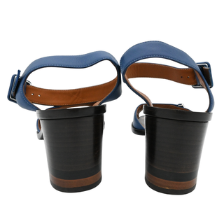 FENDI | Blue Leather Heeled Sandals