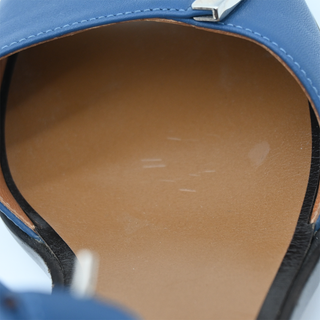 FENDI | Blue Leather Heeled Sandals