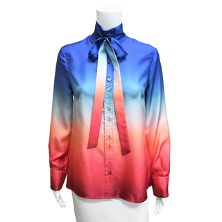 Postcard Ombre Dawn Silk Blouse
