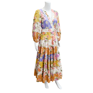 ZIMMERMANN | Pattie Floral Wrap Midi Dress