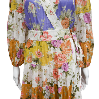 ZIMMERMANN | Pattie Floral Wrap Midi Dress