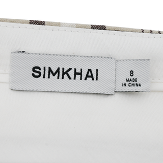 SIMKHAI | Payton Plaid Wrap Mini Skirt