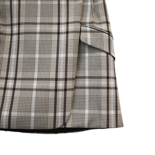 SIMKHAI | Payton Plaid Wrap Mini Skirt