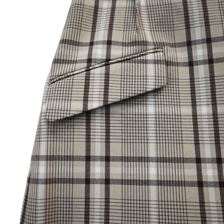 SIMKHAI | Payton Plaid Wrap Mini Skirt