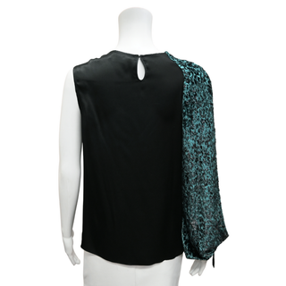 YIGAL AZROUEL | Velvet Burnt Out Knot Top