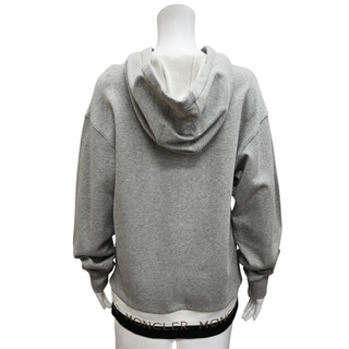 MONCLER | Heathered Gray Logo Hoodie