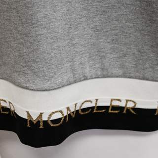 MONCLER | Heathered Gray Logo Hoodie