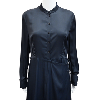 JIL SANDER | Dark Blue Midi Shirt Dress