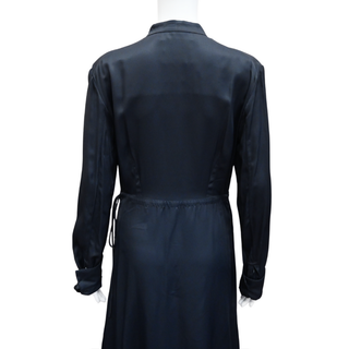 Dark Blue Midi Shirt Dress
