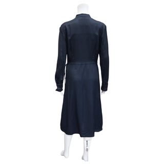 JIL SANDER | Dark Blue Midi Shirt Dress