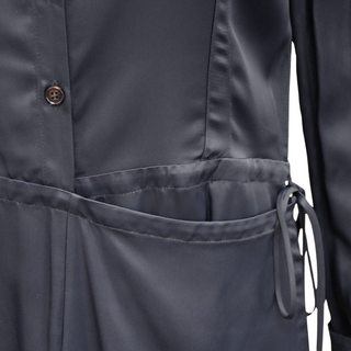 JIL SANDER | Dark Blue Midi Shirt Dress