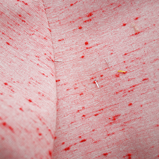 EMILIA WICKSTEAD | Red Flecked Pleated Midi Dress