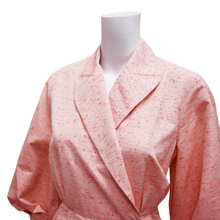 EMILIA WICKSTEAD | Red Flecked Pleated Midi Dress