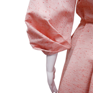 EMILIA WICKSTEAD | Red Flecked Pleated Midi Dress