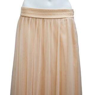 FABIANA FILIPPI | Beige Tulle Midi Skirt