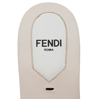 FENDI | Multicolored Knit Bow Slide Sandals